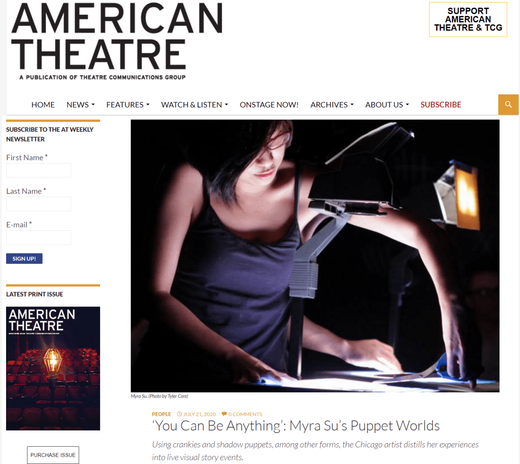American Theatre Interview